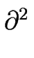 $ \partial^{2}_{}$