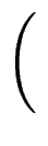 $\displaystyle \left(\vphantom{t,f,\frac{\partial f}{\partial x}, \cdots }\right.$
