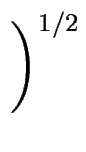 $\displaystyle \left.\vphantom{ \frac{\Omega F \ell^2 f_s}{2 \Gamma (D_S\ell + D_La)}
}\right)^{1/2}_{}$