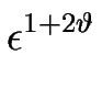 $\displaystyle \epsilon^{1+2\vartheta}_{}$